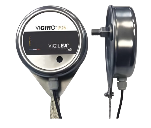 The INTEGRATED INDUCTIVE DETECTOR, with a maximum speed of 500 rpm. These VIGIRO IP 26 devices offer direct connectivity to a central control area or the hazard monitor M-JET+.