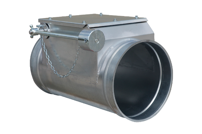 The EcoBOSS® Heavy Duty Barometric Damper is designed to automatically bleed in air to avoid fan instability and maintain suitable conveying velocities in duct lines.