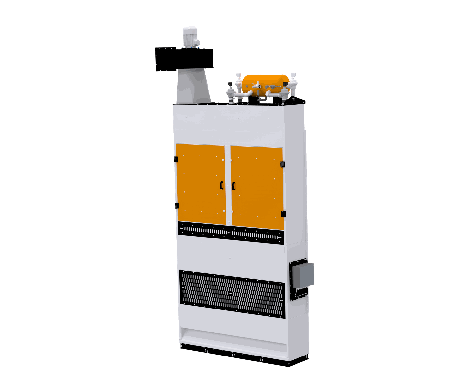 Dust-laden air from the receiving hopper is directed into our chamber, where dust is captured on filter elements. Purified air is then released into the atmosphere, facilitated by an exhaust fan. Our self-cleaning regeneration system ensures sustained efficiency by returning accumulated dust to the product.