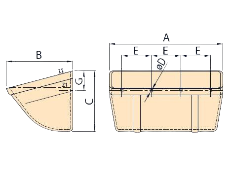 Crafted from High-Density Polyethylene (HDPE), its bucket design accommodates the efficient processing of both slow and fast-flowing products. Primarily utilized for the transportation of grain crops, lightweight materials, granules, viscous substances, and industrial materials, it offers versatility in handling various types of loads. Operating within a temperature range spanning from -40°C to +70°C, with a maximum operational temperature of +80°C, it ensures reliability even under extreme environmental conditions.